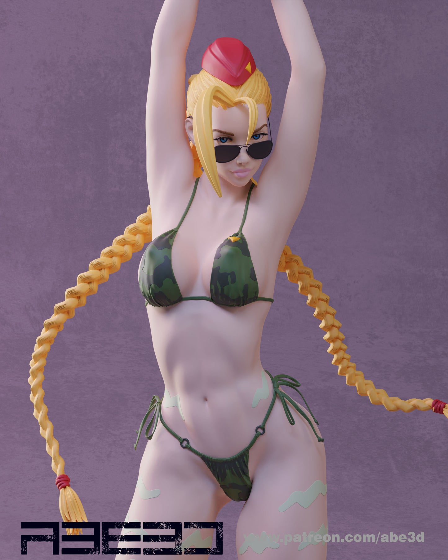 Cammy Bikini - Unassembled and Unpainted Garage Kit - Model Designed by Abe3d