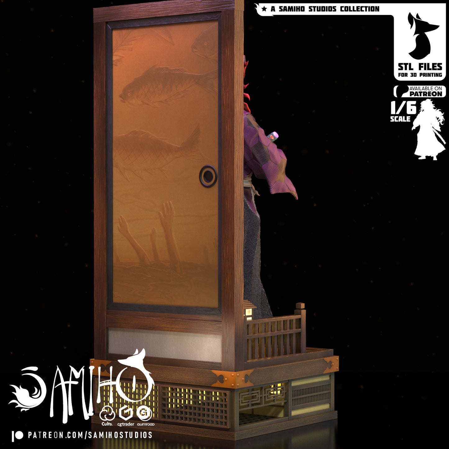 Kukoshibo - Unassembled and Unpainted Garage Kit - Model Designed by Samiho Studios