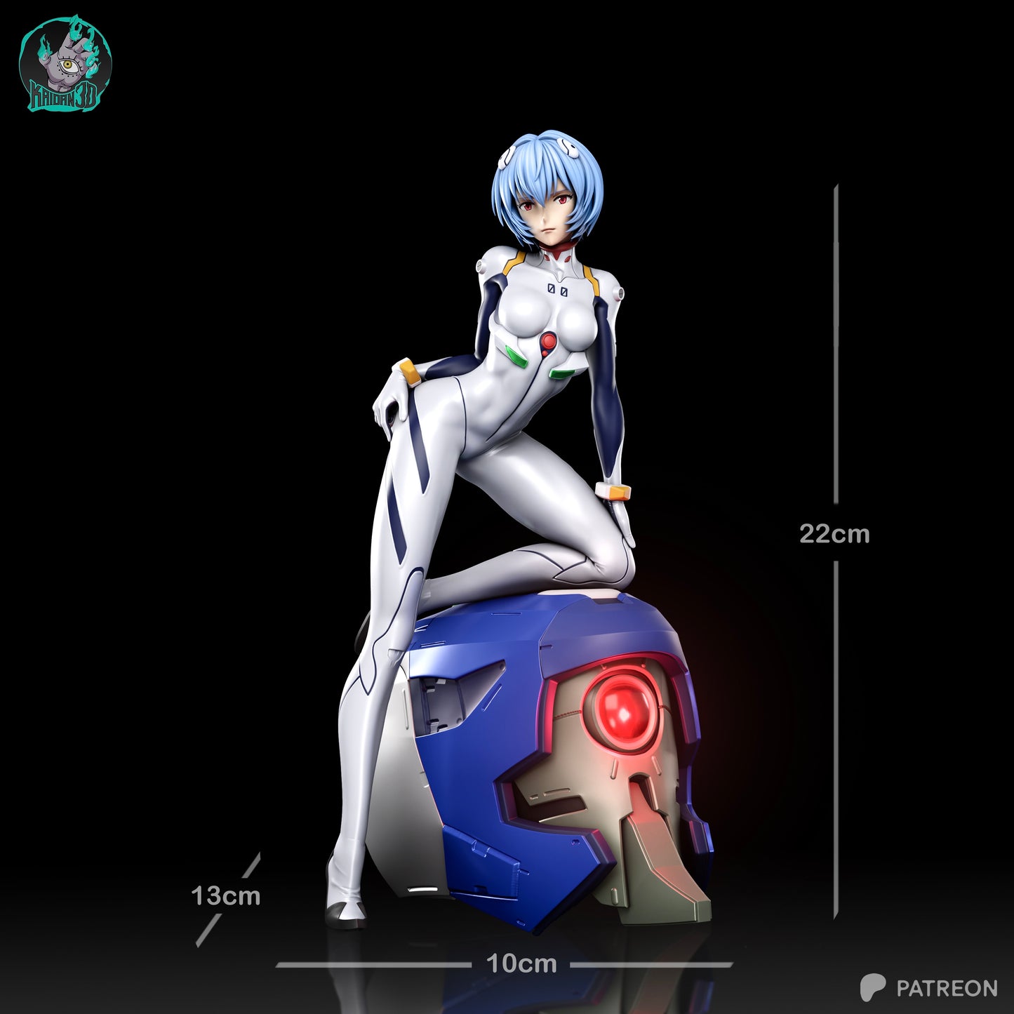 Rei - Unassembled and Unpainted Garage Kit - Model Designed by Kaidan3D
