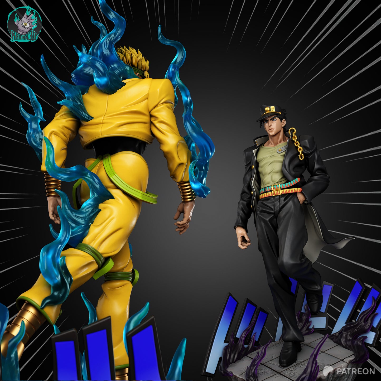 Dio - Unassembled and Unpainted Garage Kit - Model Designed by Kaidan3D