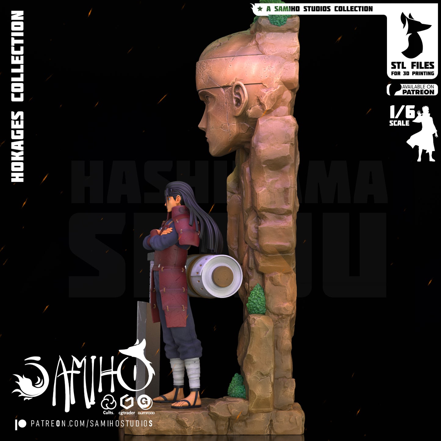 Hashirama - Unassembled and Unpainted Garage Kit - Model Designed by Samiho Studios