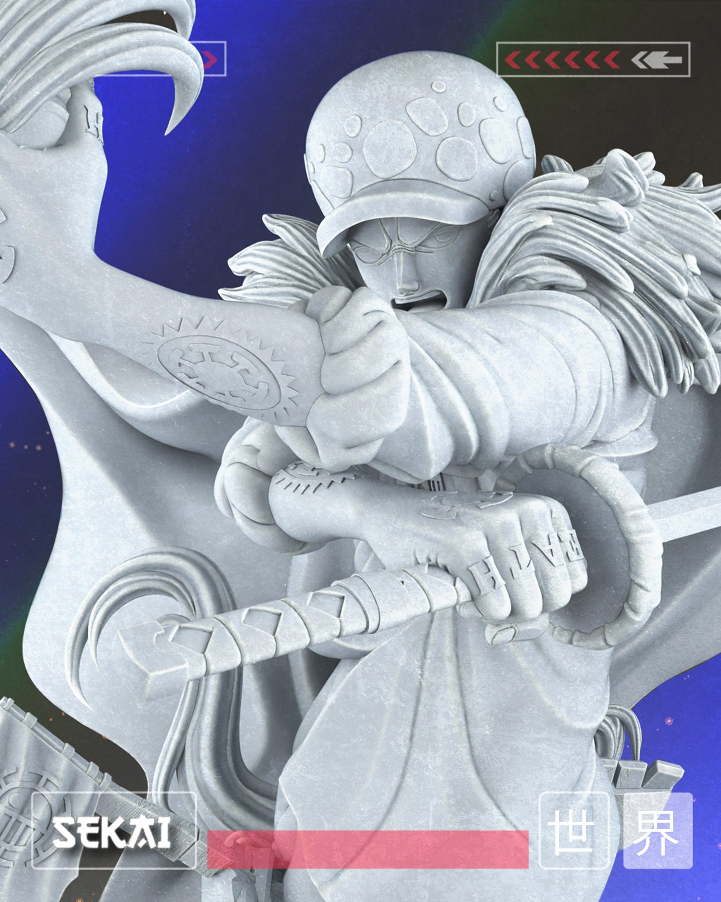 Law - Unassembled and Unpainted Garage Kit - Model Designed by Sekai3D