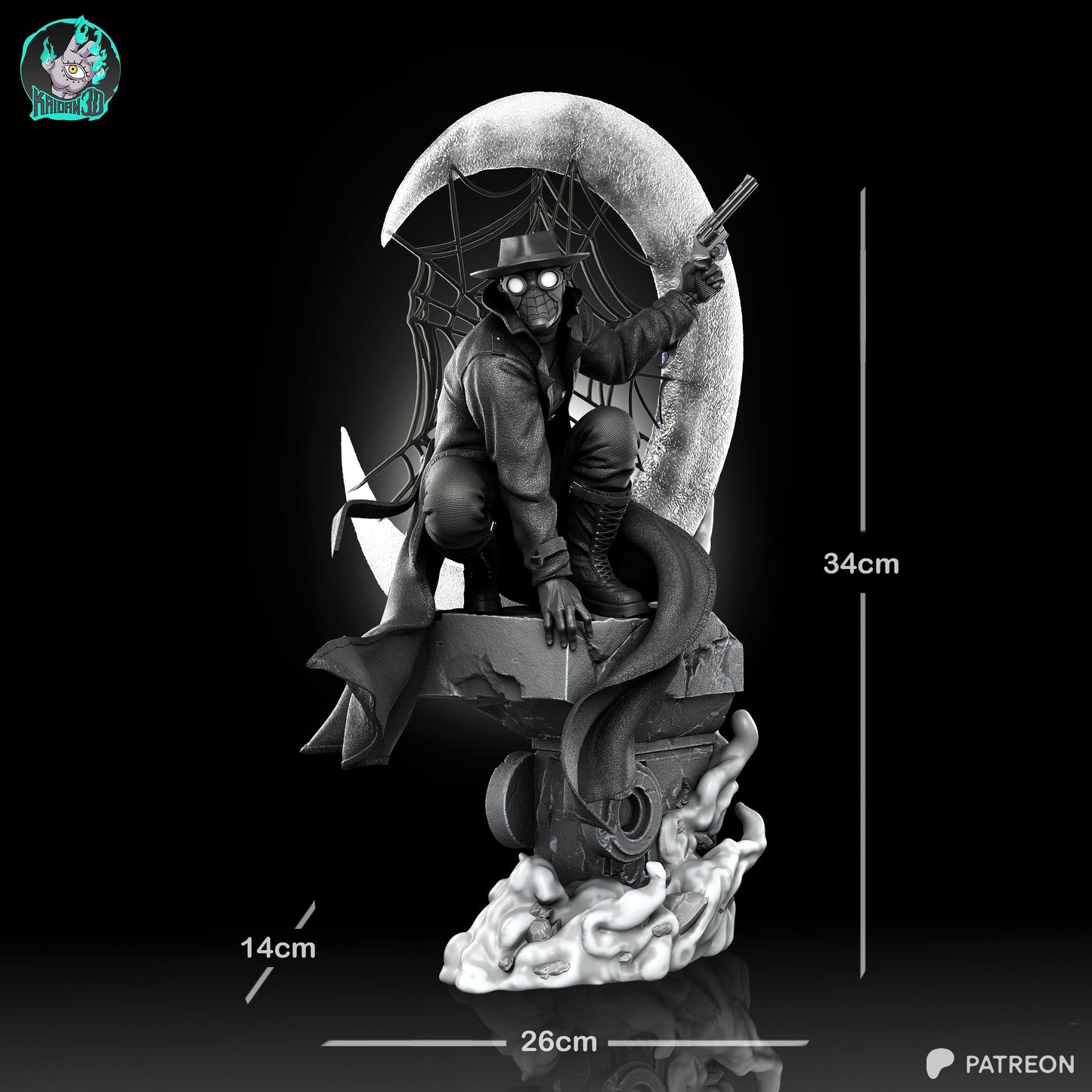 Spider Nior - Unassembled and Unpainted Garage Kit - Model Designed by Kaidan3D