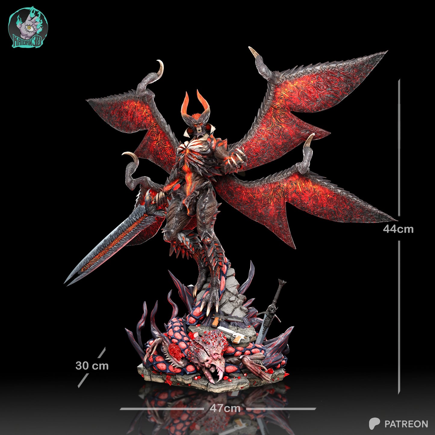 Dante Sin Devil - Unassembled and Unpainted Garage Kit - Model Designed by Kaidan3D