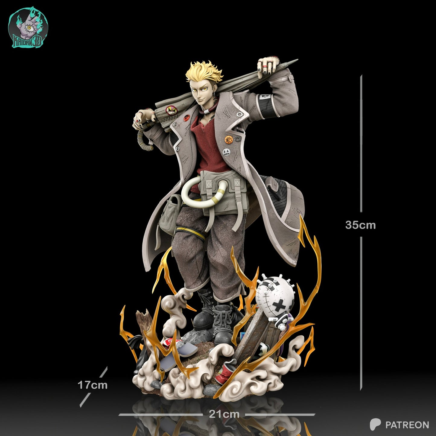 Enjin - Unassembled and Unpainted Garage Kit - Model Designed by Kaidan3D