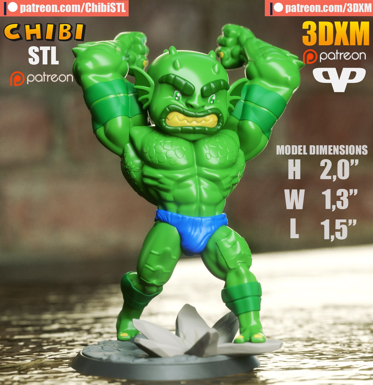 Abomination - Unassembled and Unpainted Garage Kit - Model Designed by ChibiSTL