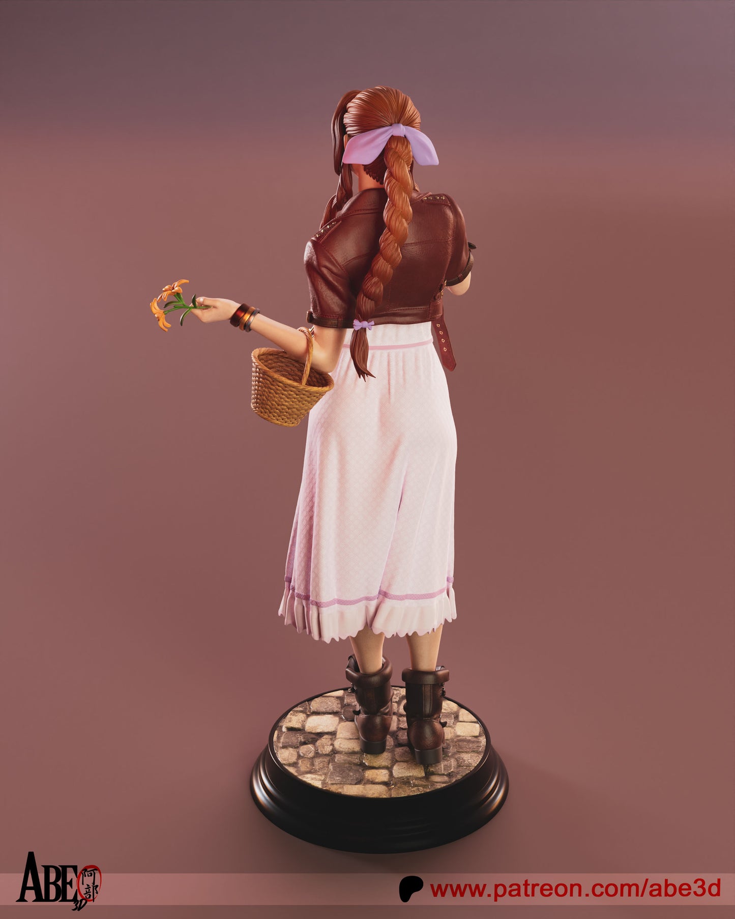 Aerith (Arm Variants Included) - Unassembled and Unpainted Garage Kit - Model Deisgned by Abe3d