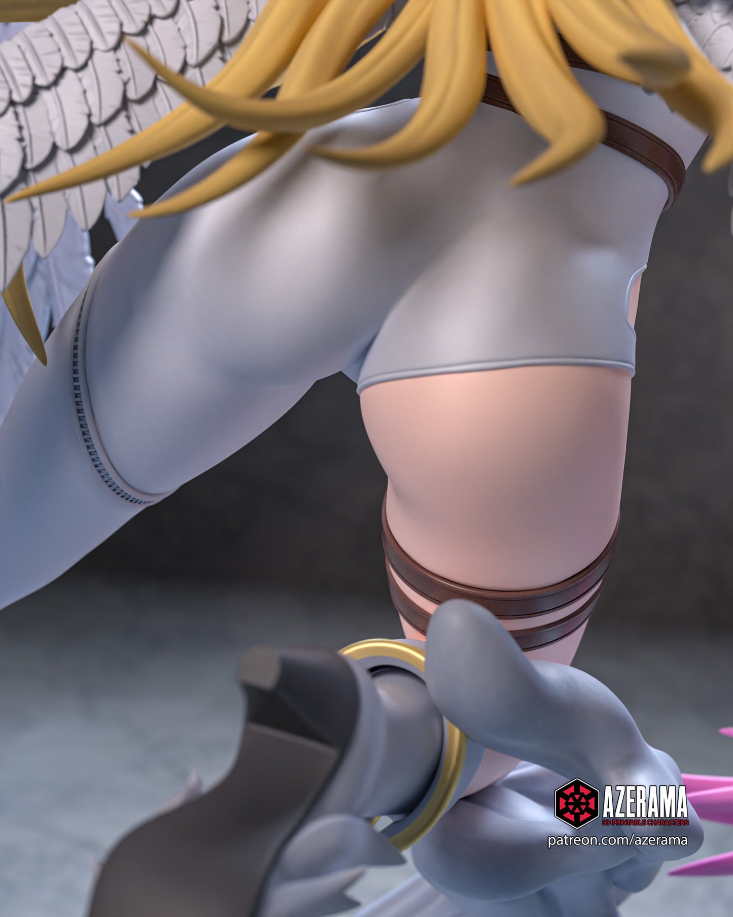 Angewomon - Unassembled and Unpainted Garage Kit - Model Designed by Azerama
