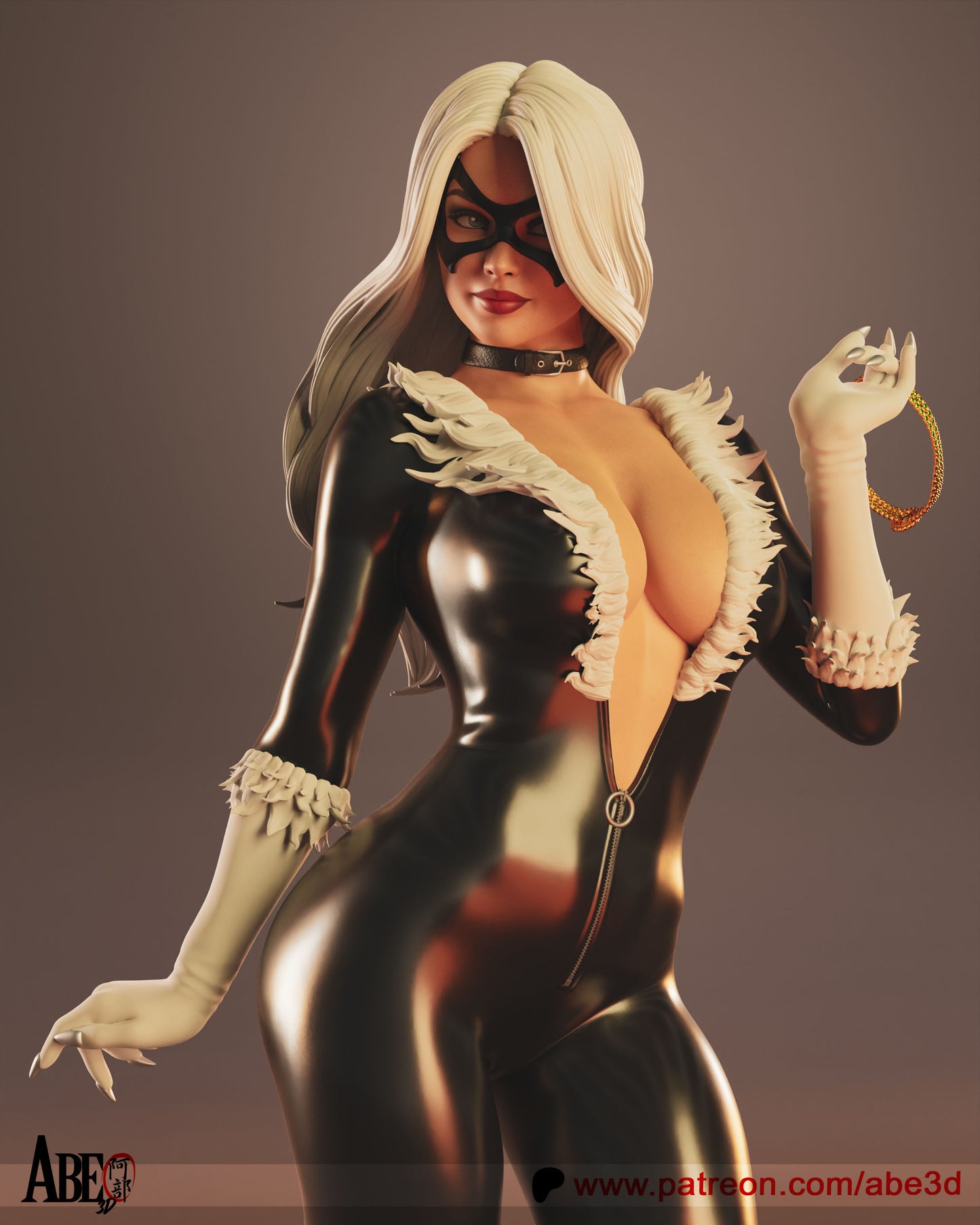 Black Cat - Unassembled and Unpainted Garage Kit - Model Designed by Abe3D