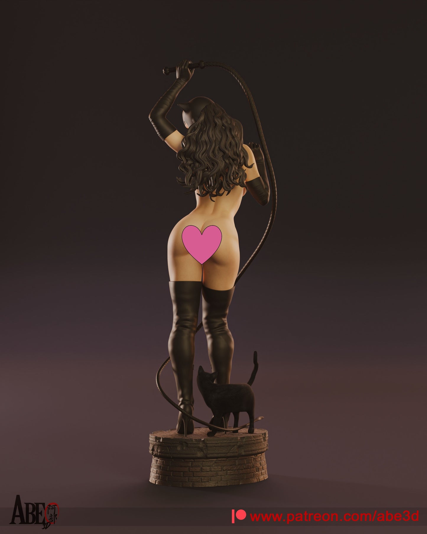 Catwoman NSFW (HEAD/HAIR VARIANT INCLUDED) - Unassembled and Unpainted Garage Kit - Model Designed by Abe3d