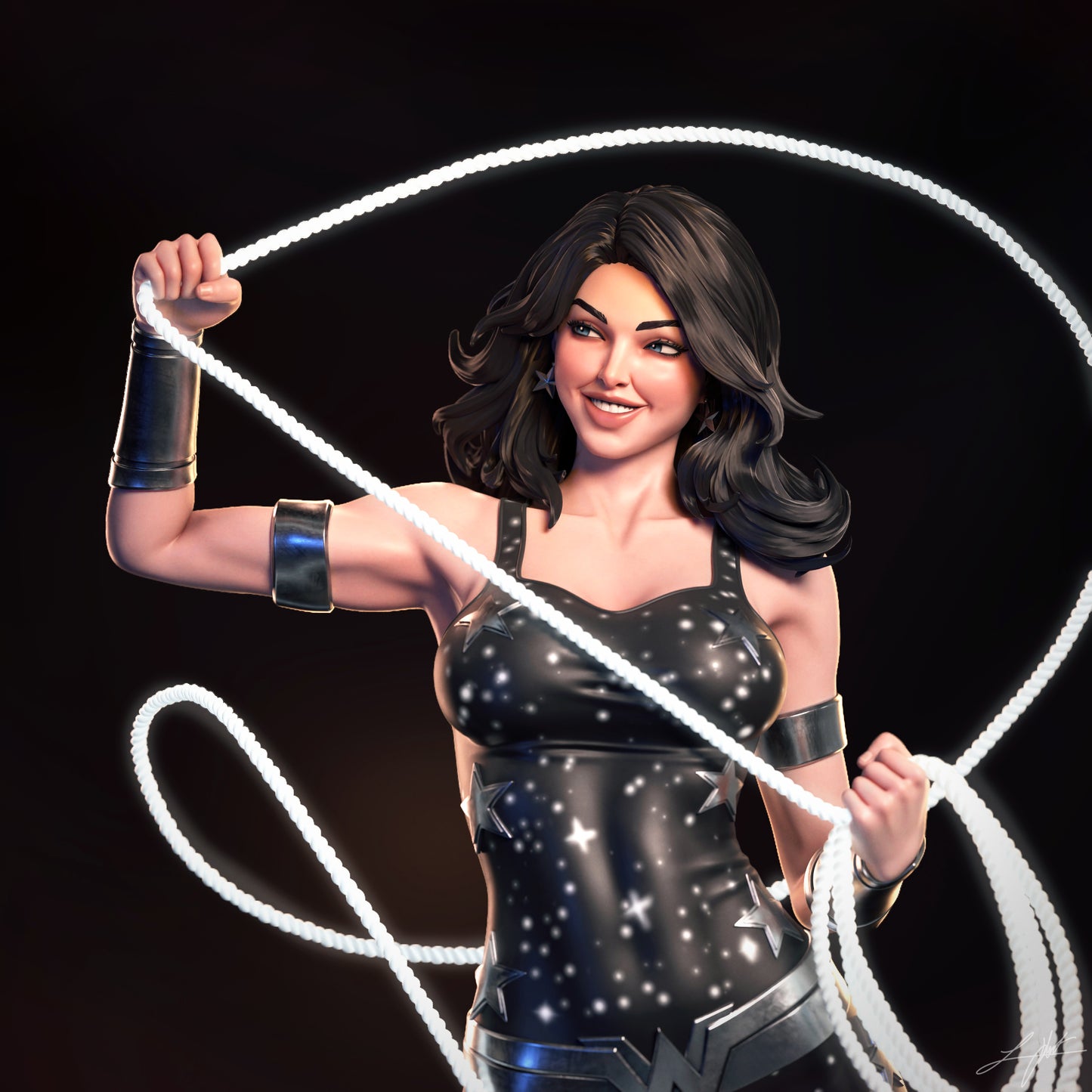 Donna Troy - Unassembled and Unpainted Garage Kit - Model Designed by Abe3d
