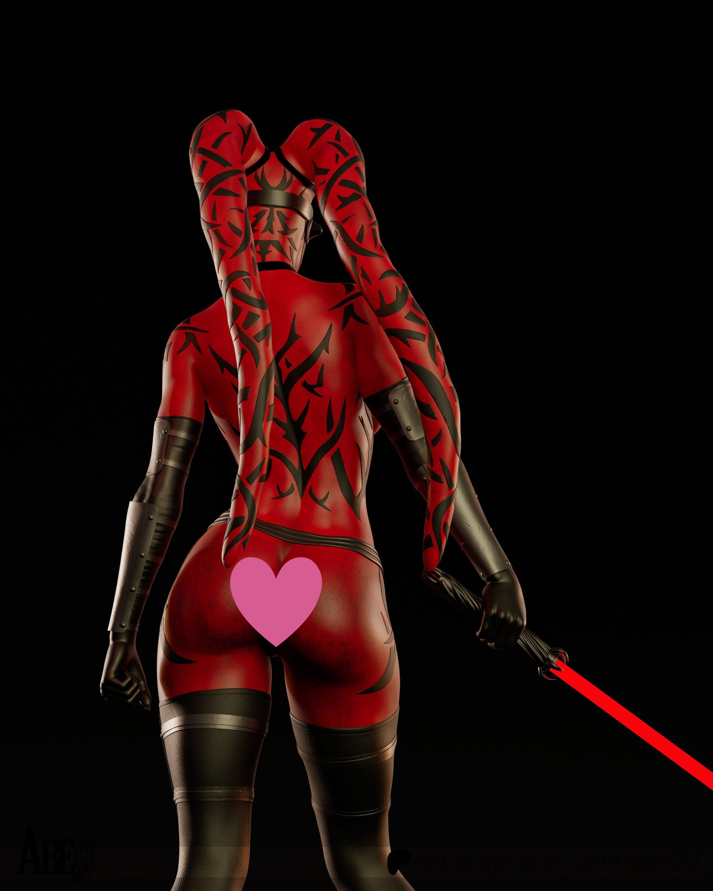 Darth Talon NSFW - Unassembled and Unpainted Garage Kit - Model Designed by Abe3d