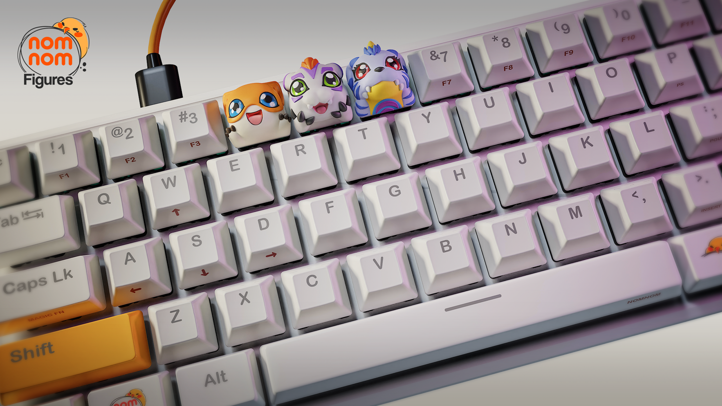 Digimon KeyCap - UNPAINTED - Model Designed by NomNom Figures