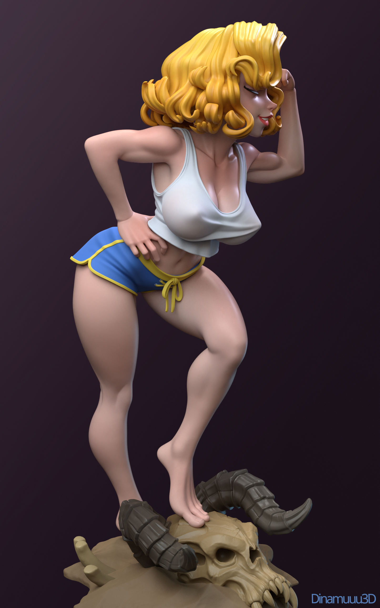 Vault Girl - Unassembled and Unpainted Garage Kit - Model Deisgned by Azerama