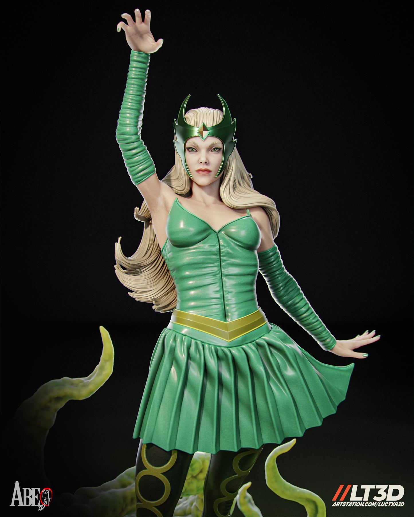 Enchantress - Unassembled and Unpainted Garage Kit - Model Designed by Abe3d/LT3D