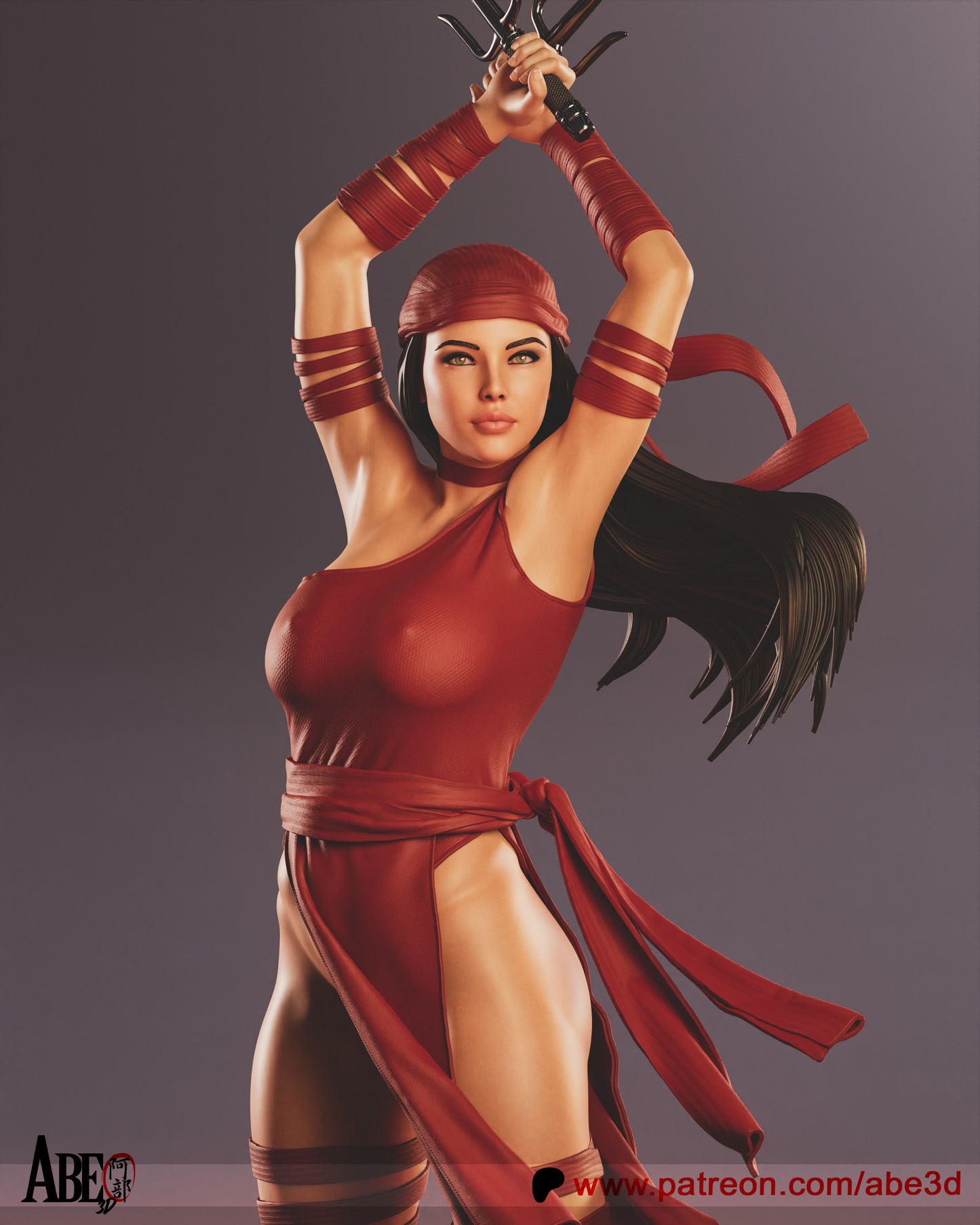 Elektra - Unassembled and Unpainted Garage Kit - Model Designed by Abe3d