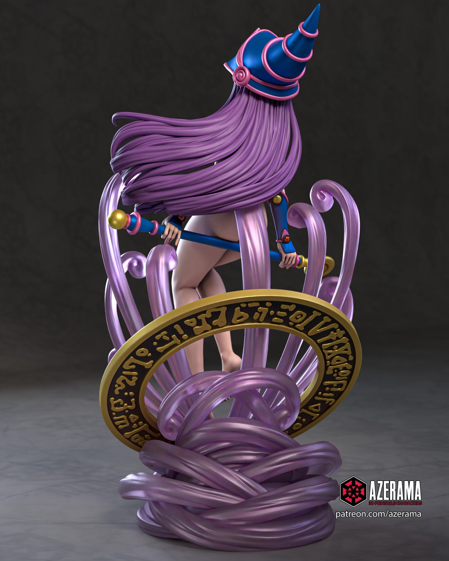 Dark Magician Fern NSFW - Unassembled and Unpainted Garage Kit - Model Designed by Azerama