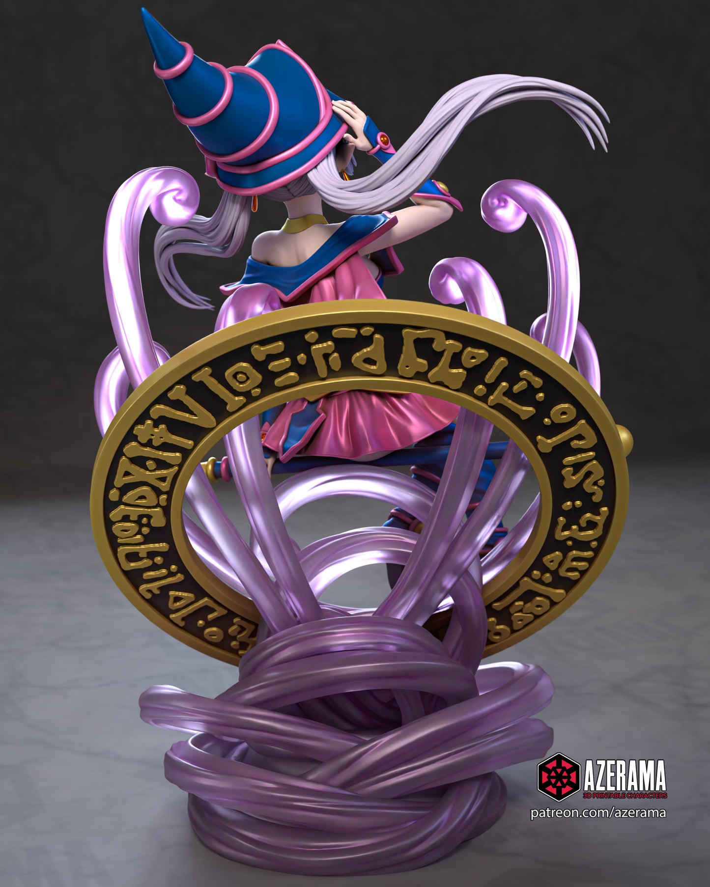 Dark Magician Freiren - Unassembled and Unpainted Garage Kit - Model Designed by Azerama