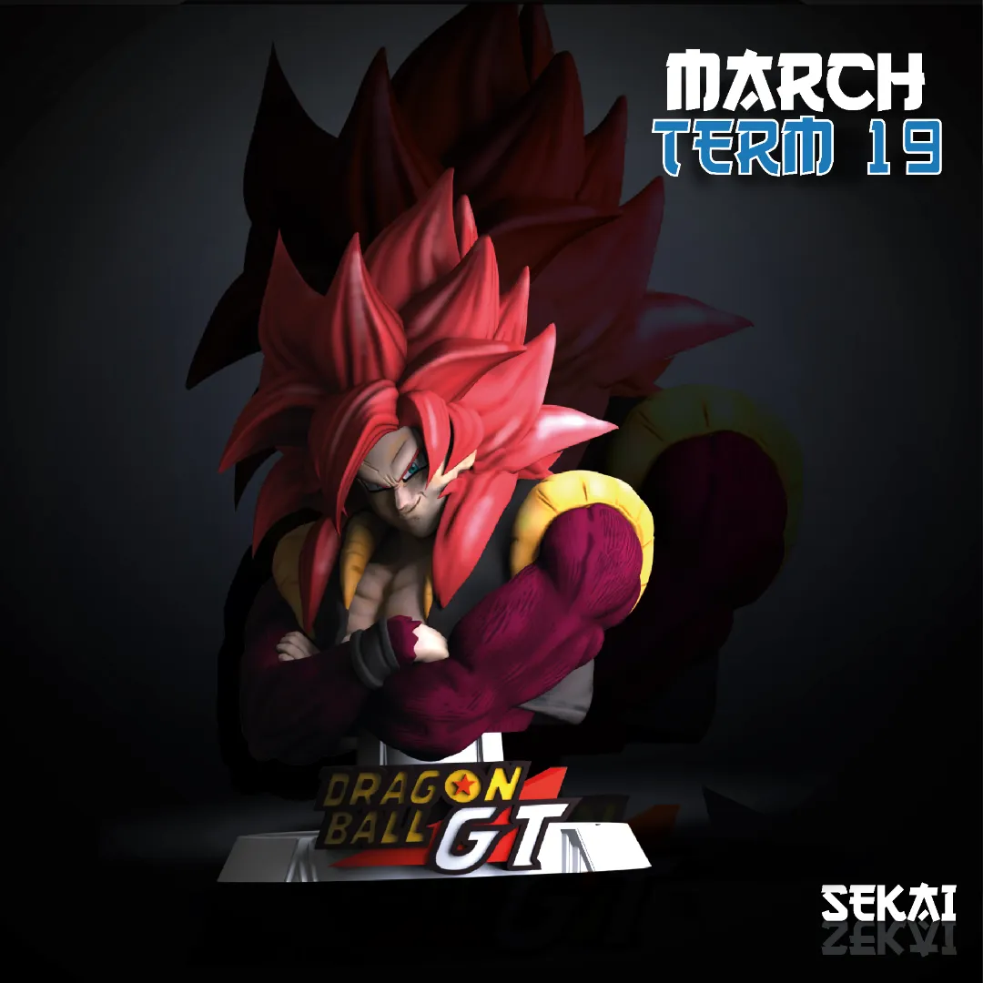SSJ4 Gogeta - Unassembled and Unpainted Garage Kit - Model Designed by Sekai3D