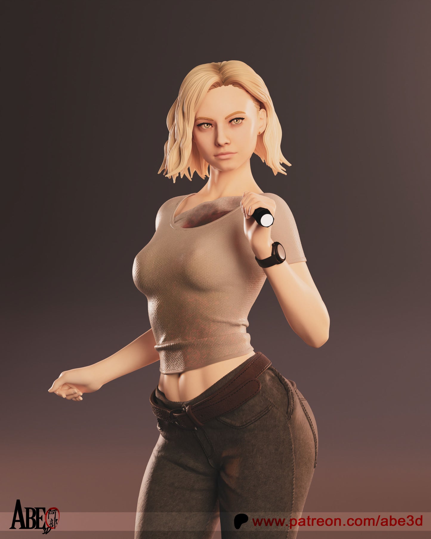 Grace (ARM AND TORSO VARIANTS INCLUDED) - Unassembled and Unpainted Garage Kit - Model Designed by Abe3D