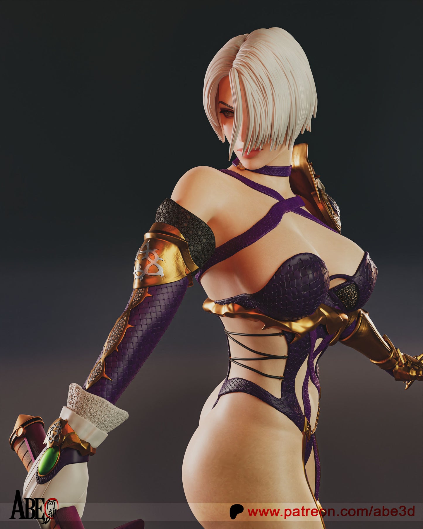 Ivy (VARIANT PARTS INCLUDED - Unassembled and Unpainted Garage Kit - Model Designed By Abe3d