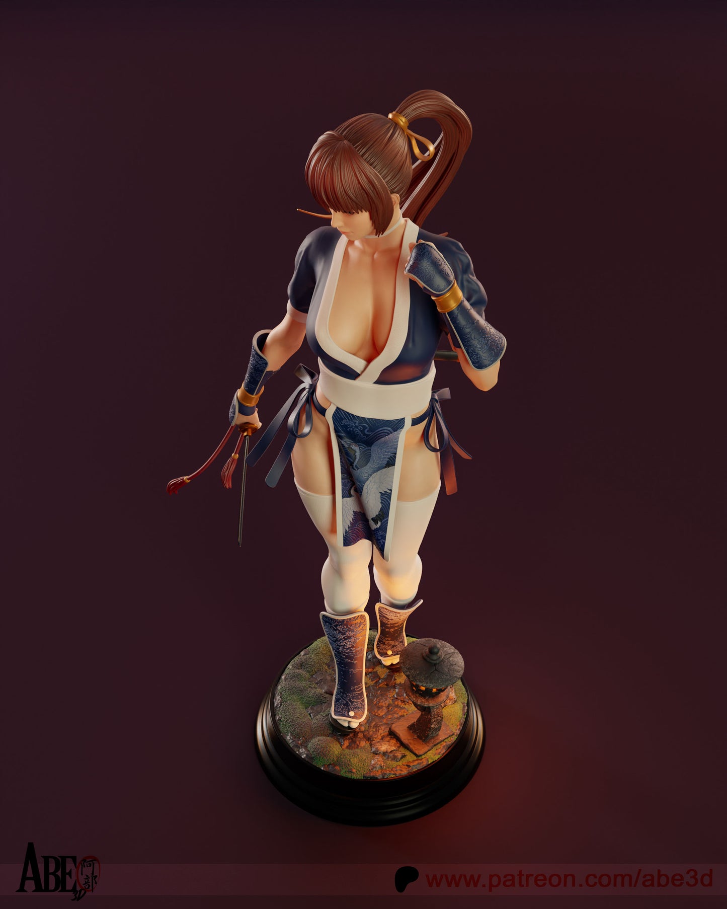 Kasumi (VARIANT PARTS INCLUDED - Unassembled and Unpainted Garage Kit - Model Designed by Abe3d