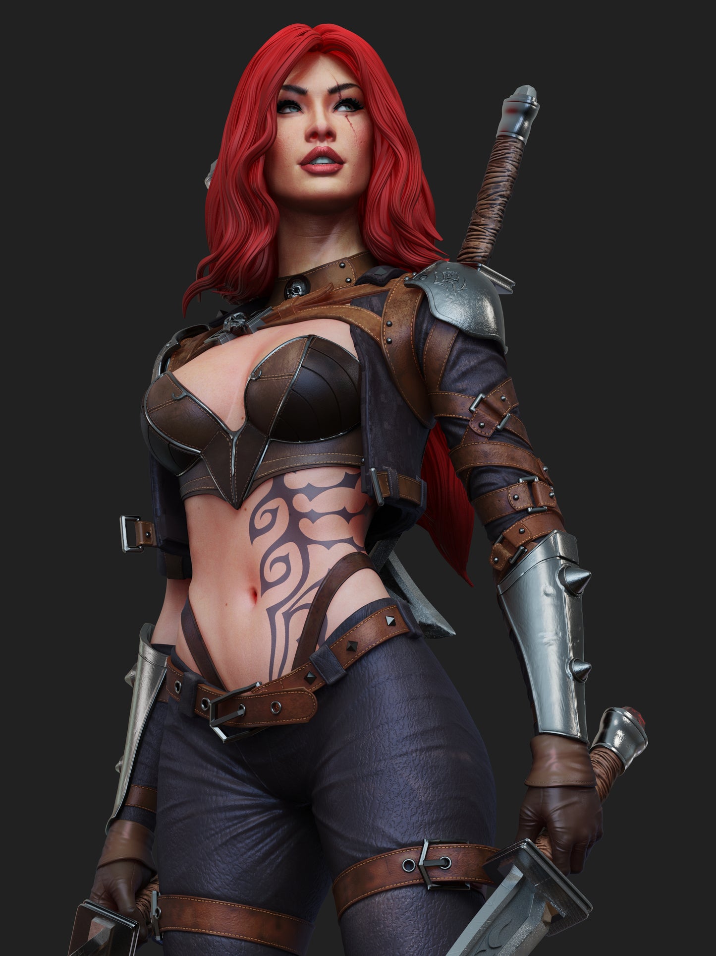 Katarina - Unassembled and Unpainted Garage Kit - Model Designed by Abe3d