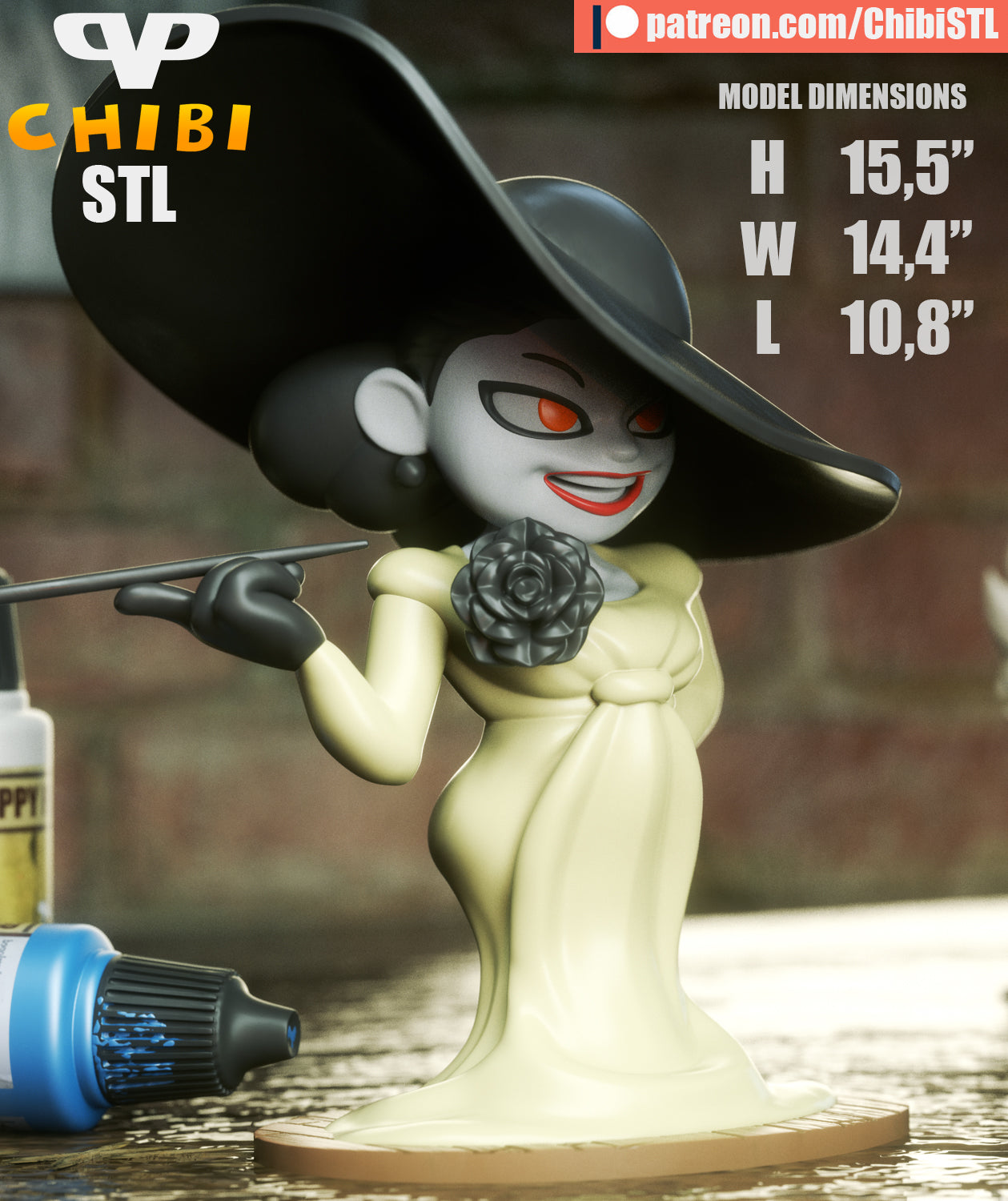 Lady Demitrescu - Unassembled and Unpainted Garage Kit - Model Designed by ChibiSTL