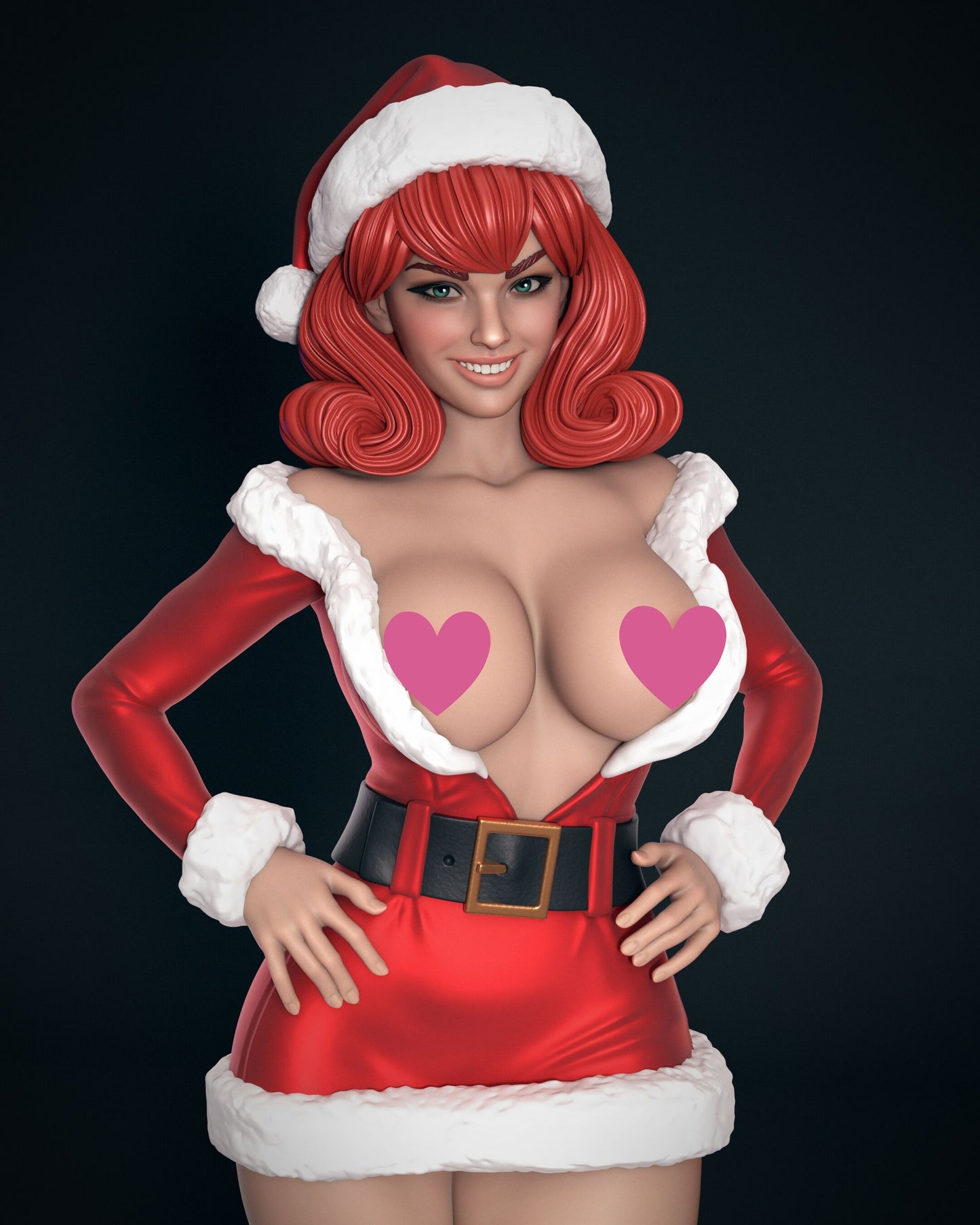 MJ Ms Claus NSFW - Unassembled and Unpainted Garage Kit - Model Designed by Abe3d/Jungles