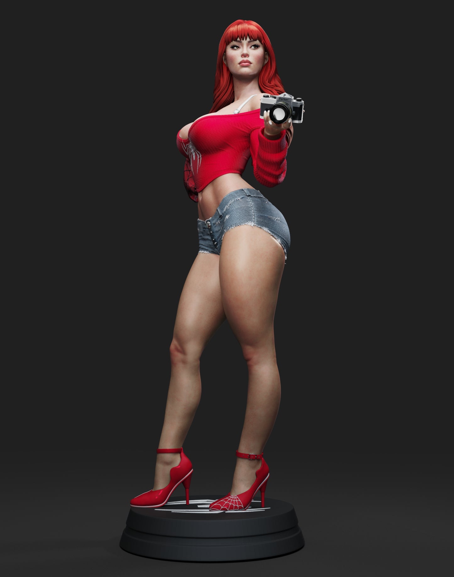 Mary Jane (Version 2) - Unassembled and Unpainted Garage Kit - Model Designed by Abe3d and LT3D