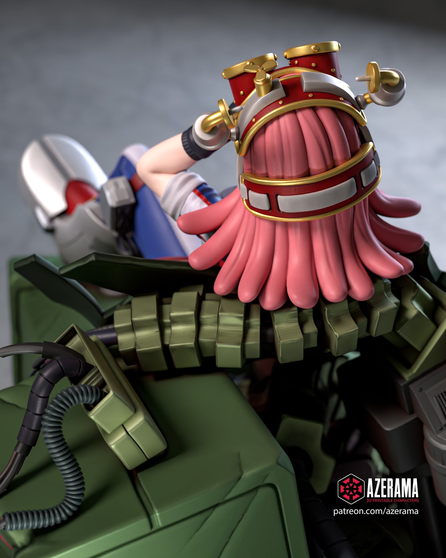 Mei Hatsume - Unassembled and Unpainted Garage Kit - Model Designed by Azerama