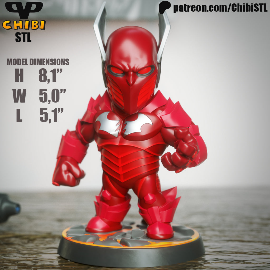 Red Death - Unassembled and Unpainted Garage Kit - Model Designed by ChibiSTL