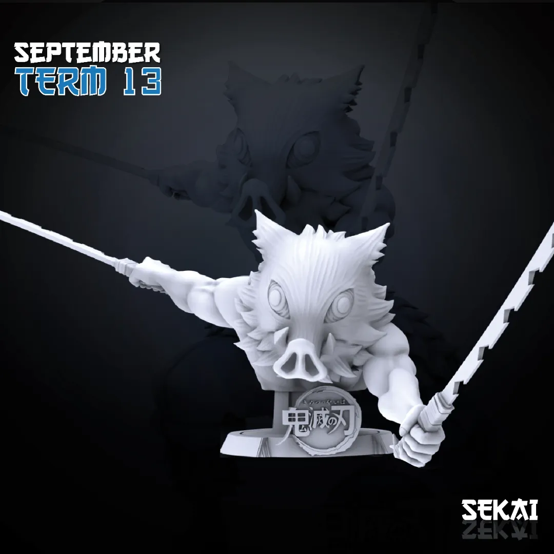 Inosuke - Unassembled and Unpainted Garage Kit - Model Designed by Sekai 3D