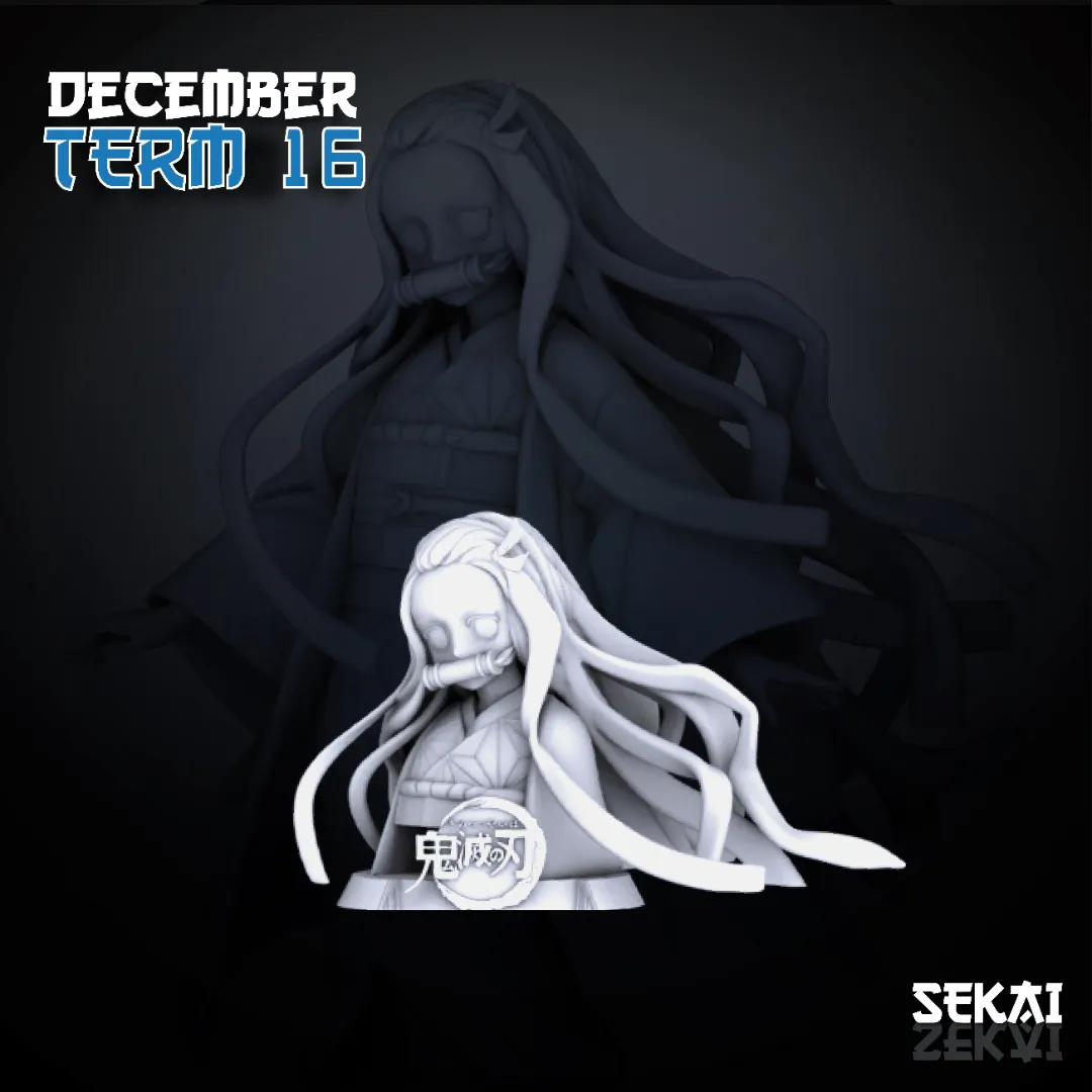 Nezuko - Unassembled and Unpainted Garage Kit - Model Designed by Sekai3D