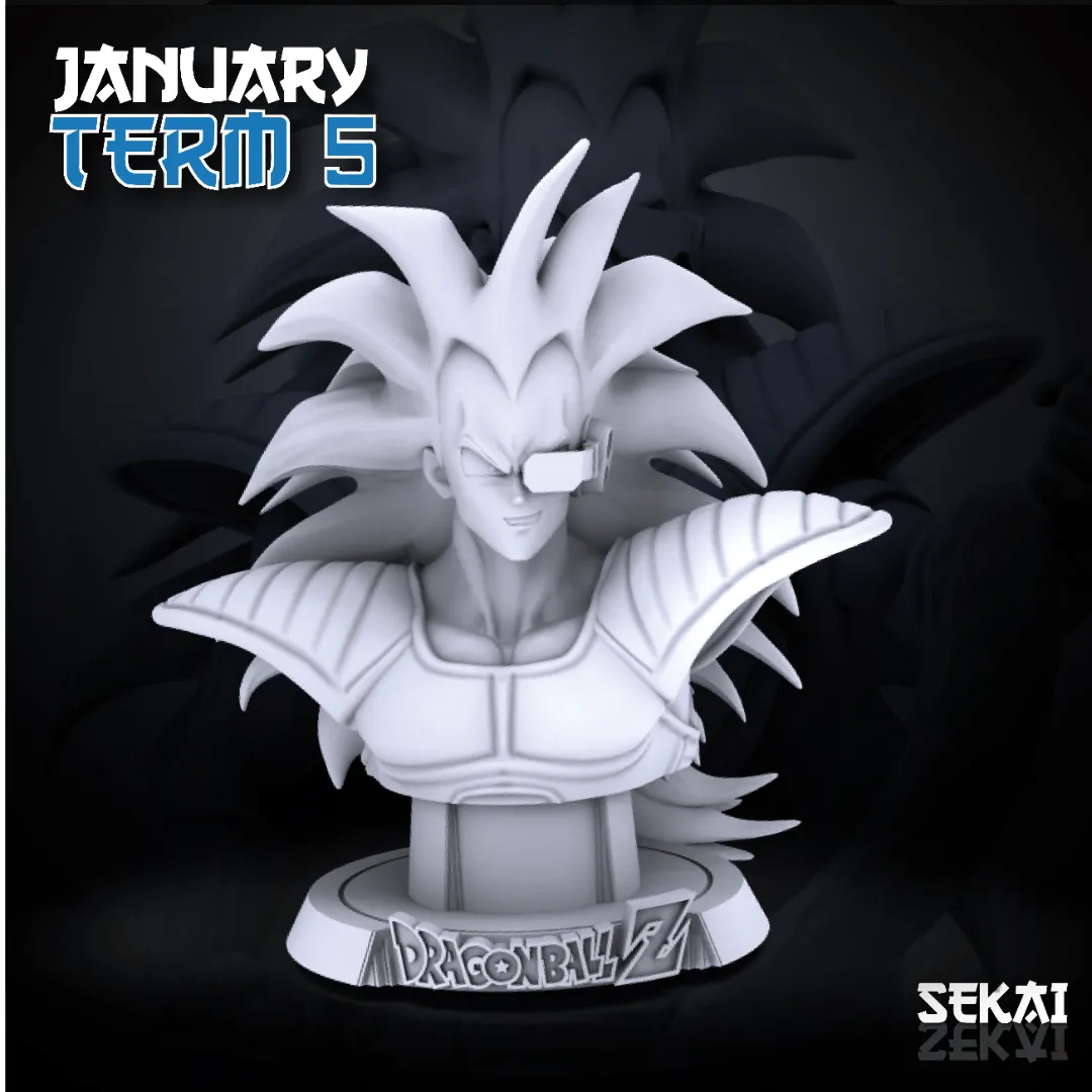 Raditz - Unassembled and Unpainted Garage Kit - Model Designed by Sekai3D