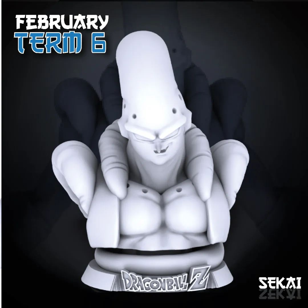 Super Buu (Gotenks Absorbed) - Unassembled and Unpainted Garage Kit - Model Designed by Sekai3D