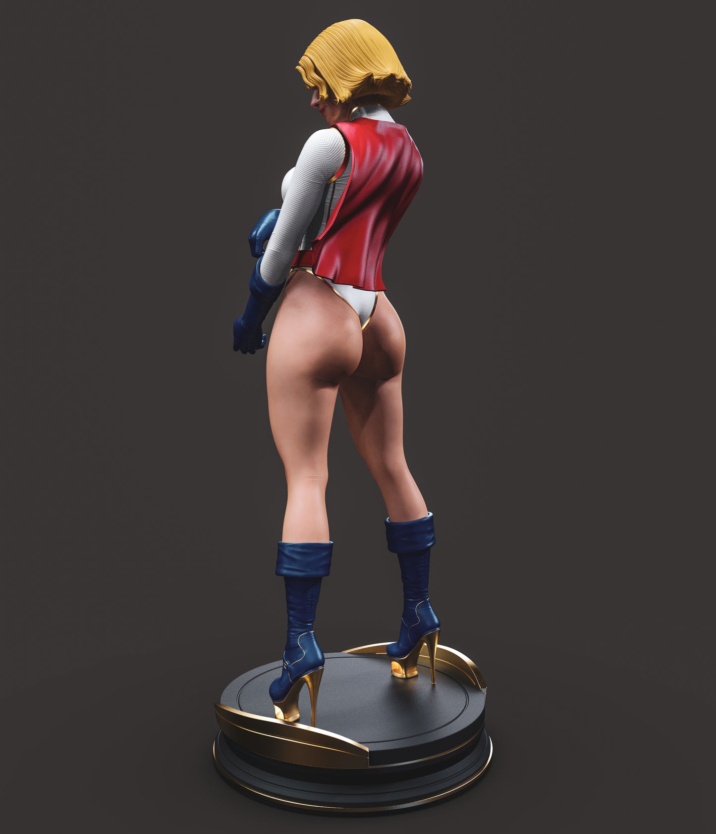 Power Girl - Unassembled and Unpainted Garage Kit - Model Designed by Abe3d/Dellas