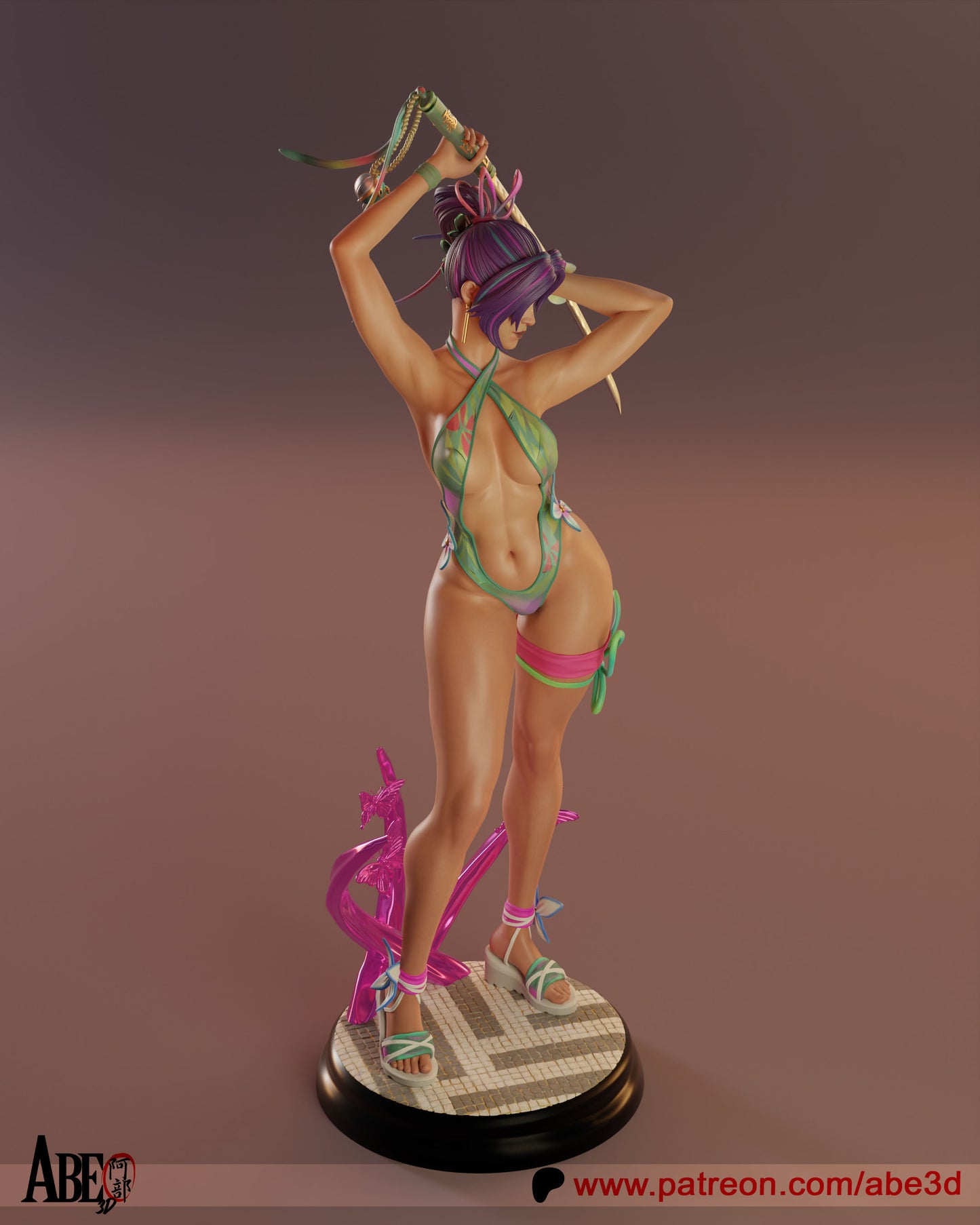 Psylocke Marvel Rivals - Unassembled and Unpainted Garage Kit (TORSO VARIANT INCLUDED) - Model Designed by Abe3D