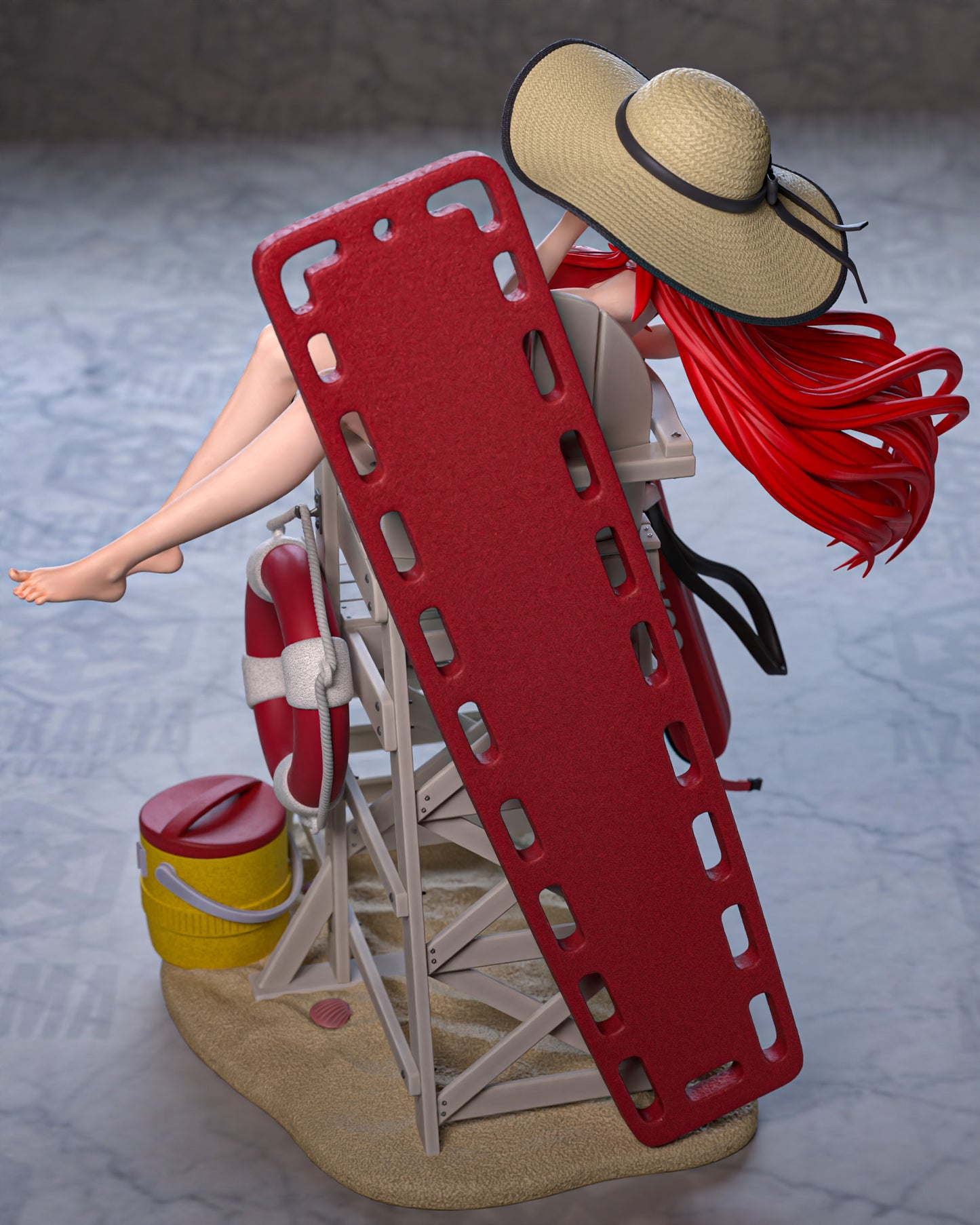 Rias (Lifeguard) - Unassembled and Unpainted Garage Kit - Model Designed by Azerama
