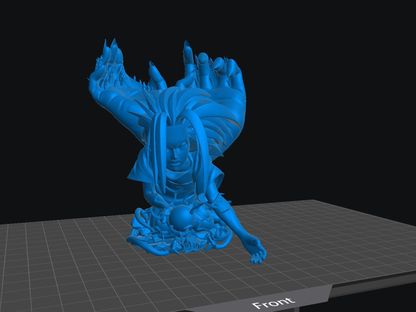Sasuke Curse Mark - Unassembled and Unpainted Garage Kit - Model Designed by Sekai3D