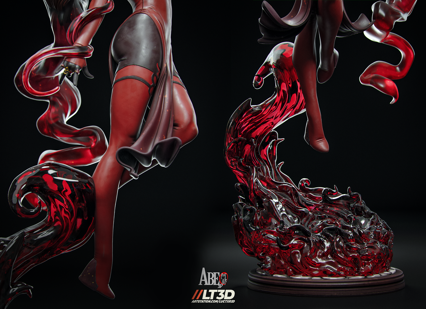 Scarlett Witch - Unassembled and Unpainted Garage Kit - Model Designed by Abe3d/LT3D