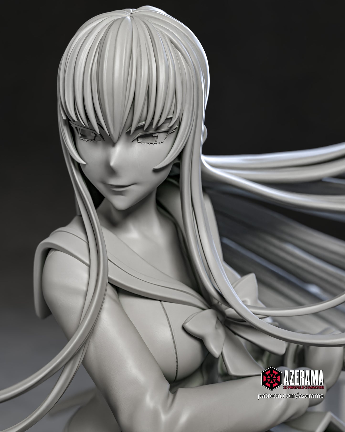 Saeko x Rei - Unassembled and Unpainted Garage Kit - Model Designed by Azerama