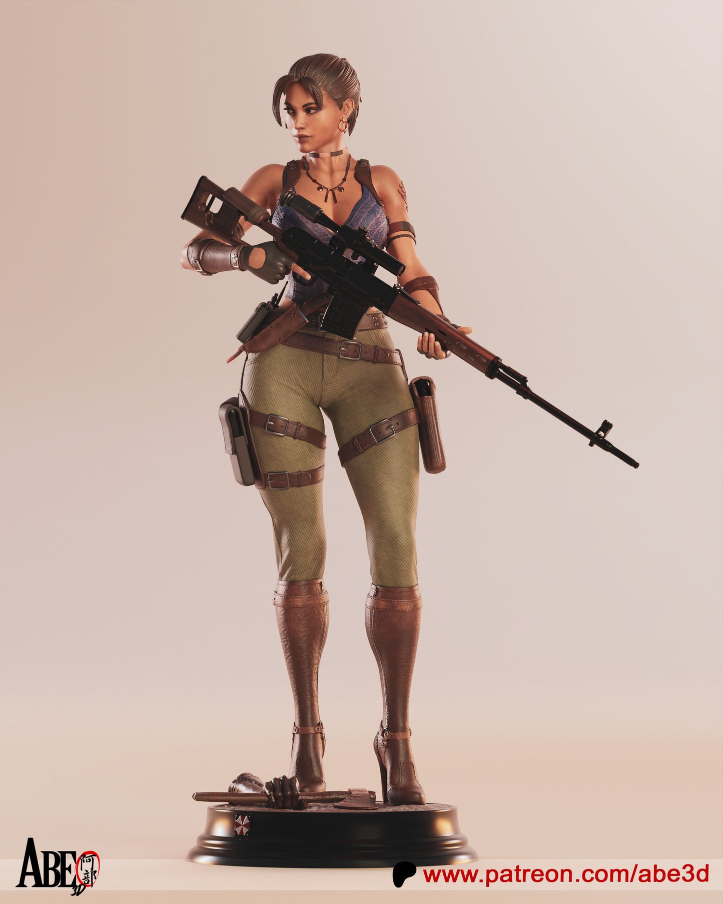 Sheva (VARIANT PARTS INCLUDED) - Unassembled and Unpainted Garage Kit - Model Designed by Abe3D