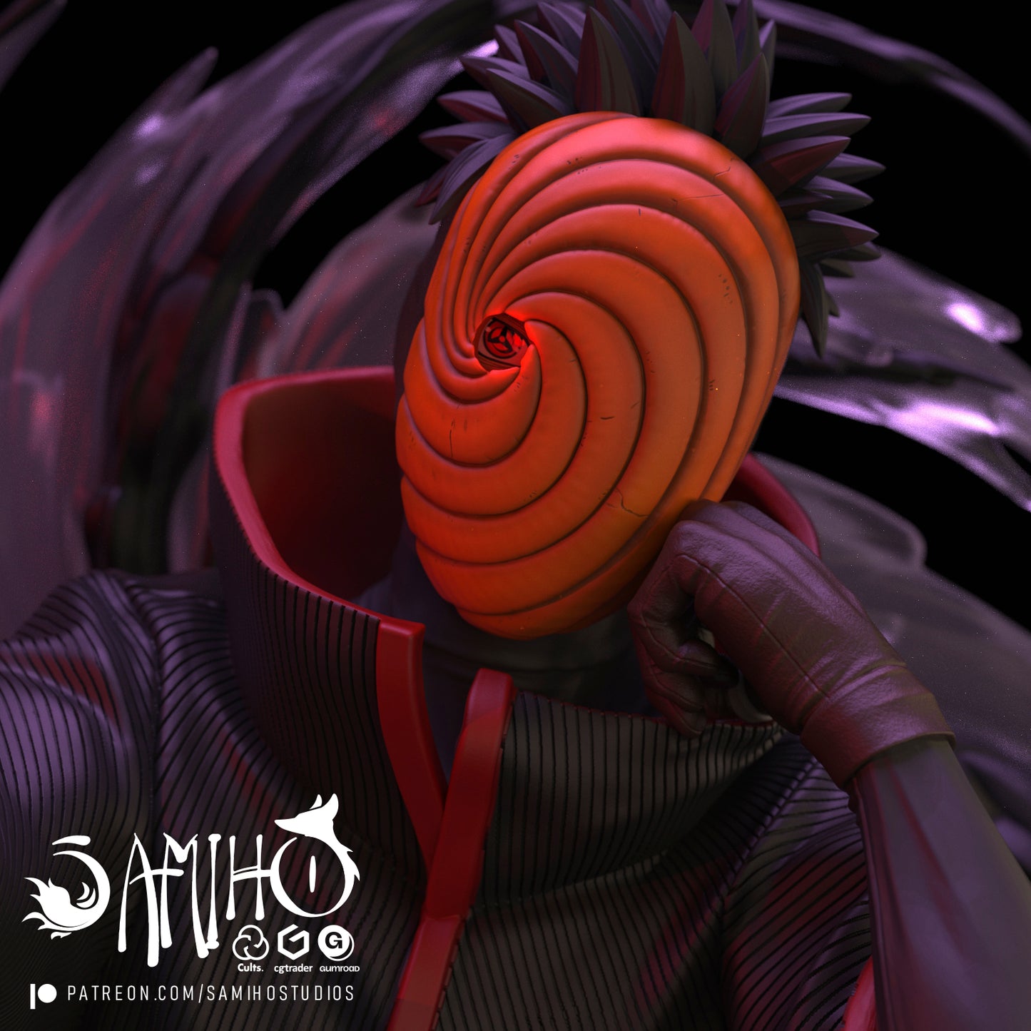 Obito - Unassembled and Unpainted Garage Kit - Model Designed by Samiho Studios