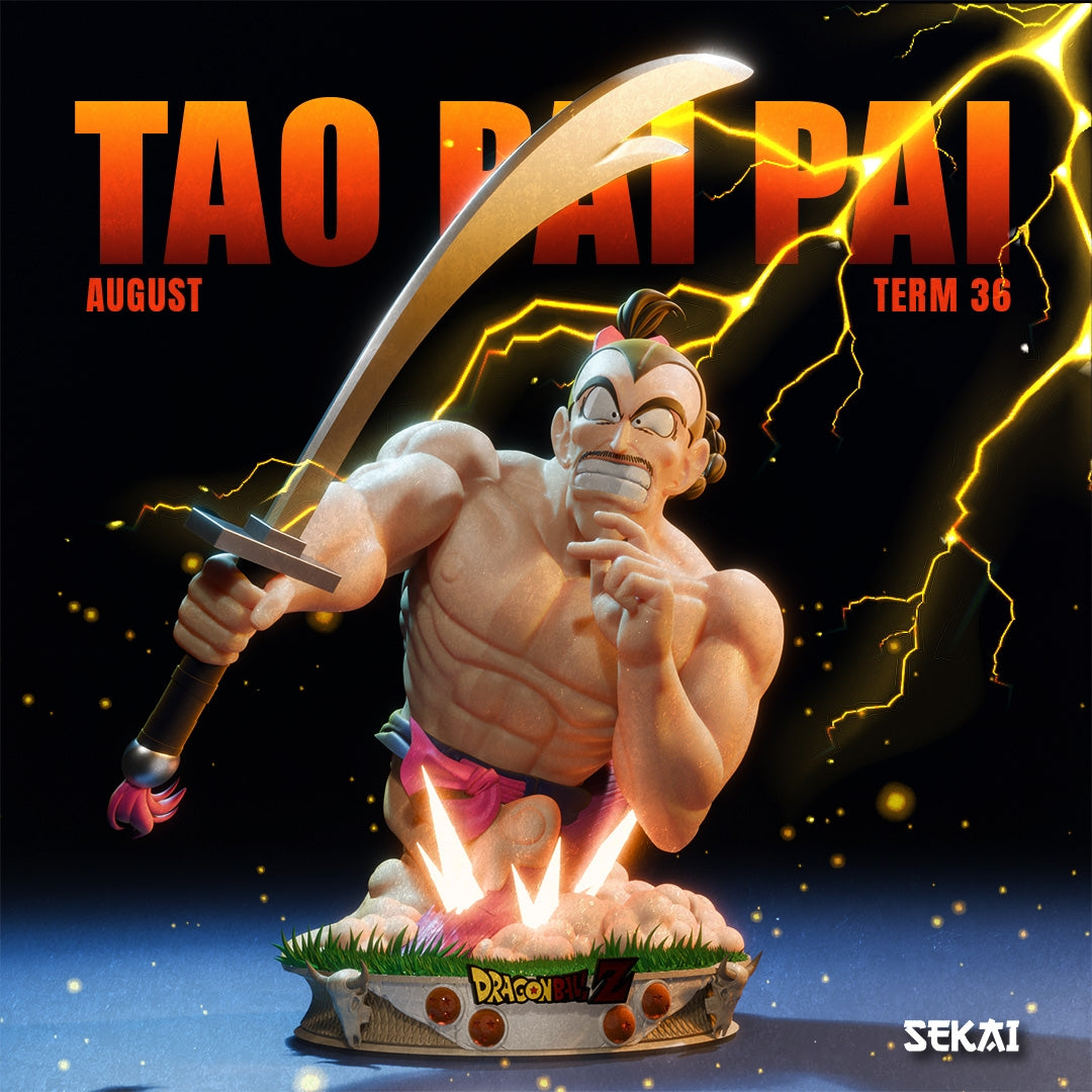 Goku vs Tao Pai Pai - Unassembled and Unpainted Garage Kit - Model Designed by Sekai3D