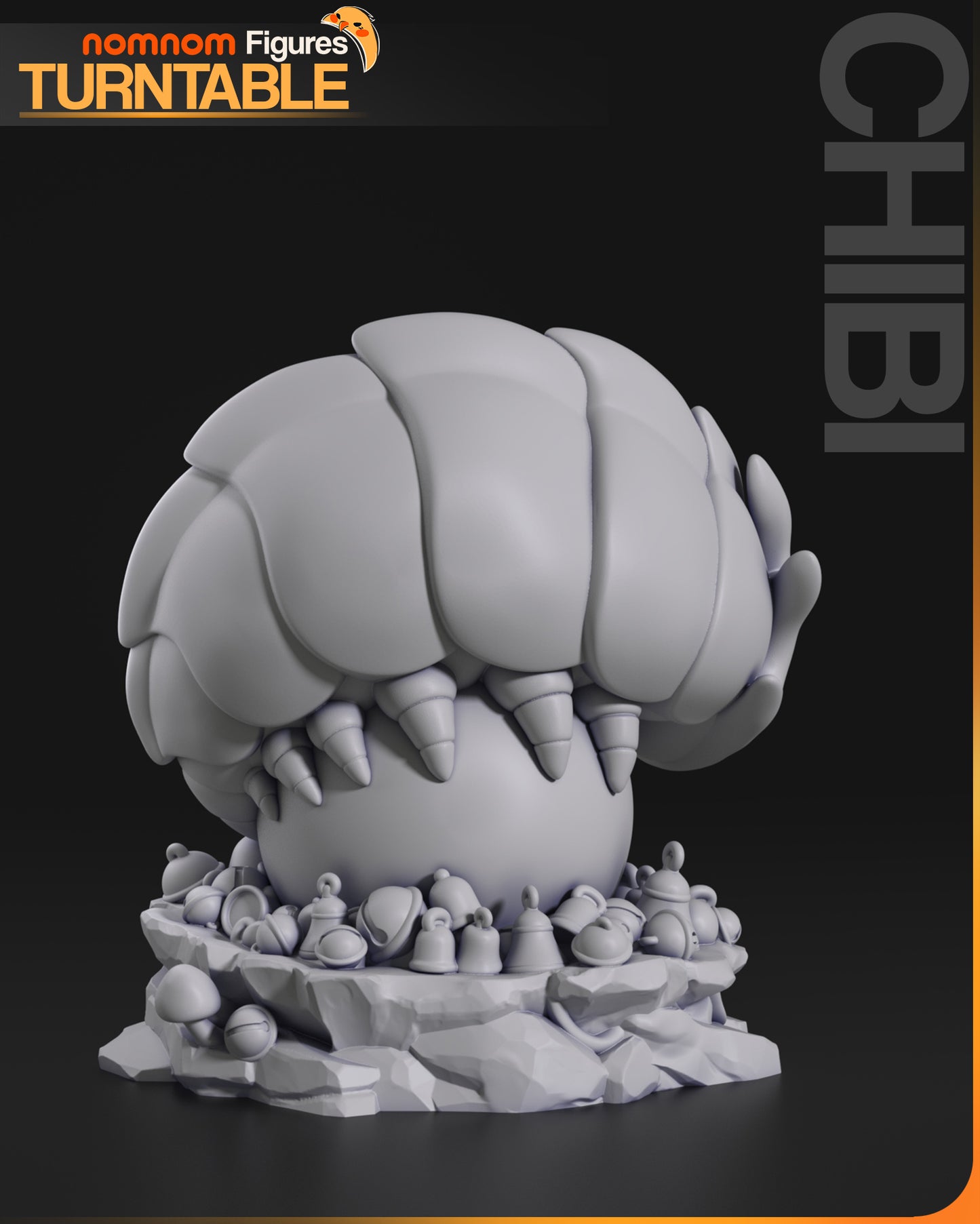 Chibi BellBeast - Unassembled and Unpainted Garage Kit - Model Designed by NomNom Figures