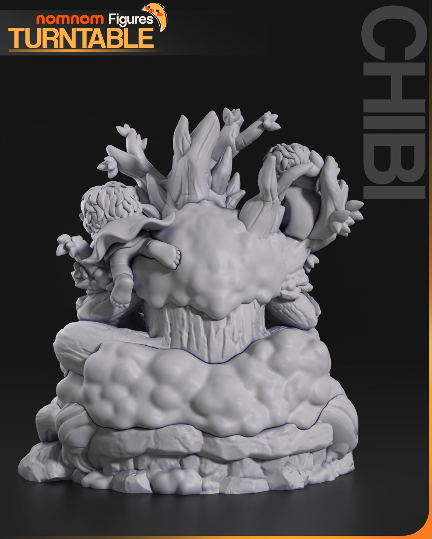 Chibi Tree Beard - Unassembled and Unpainted Garage Kit - Model Designed by NomNom Figures