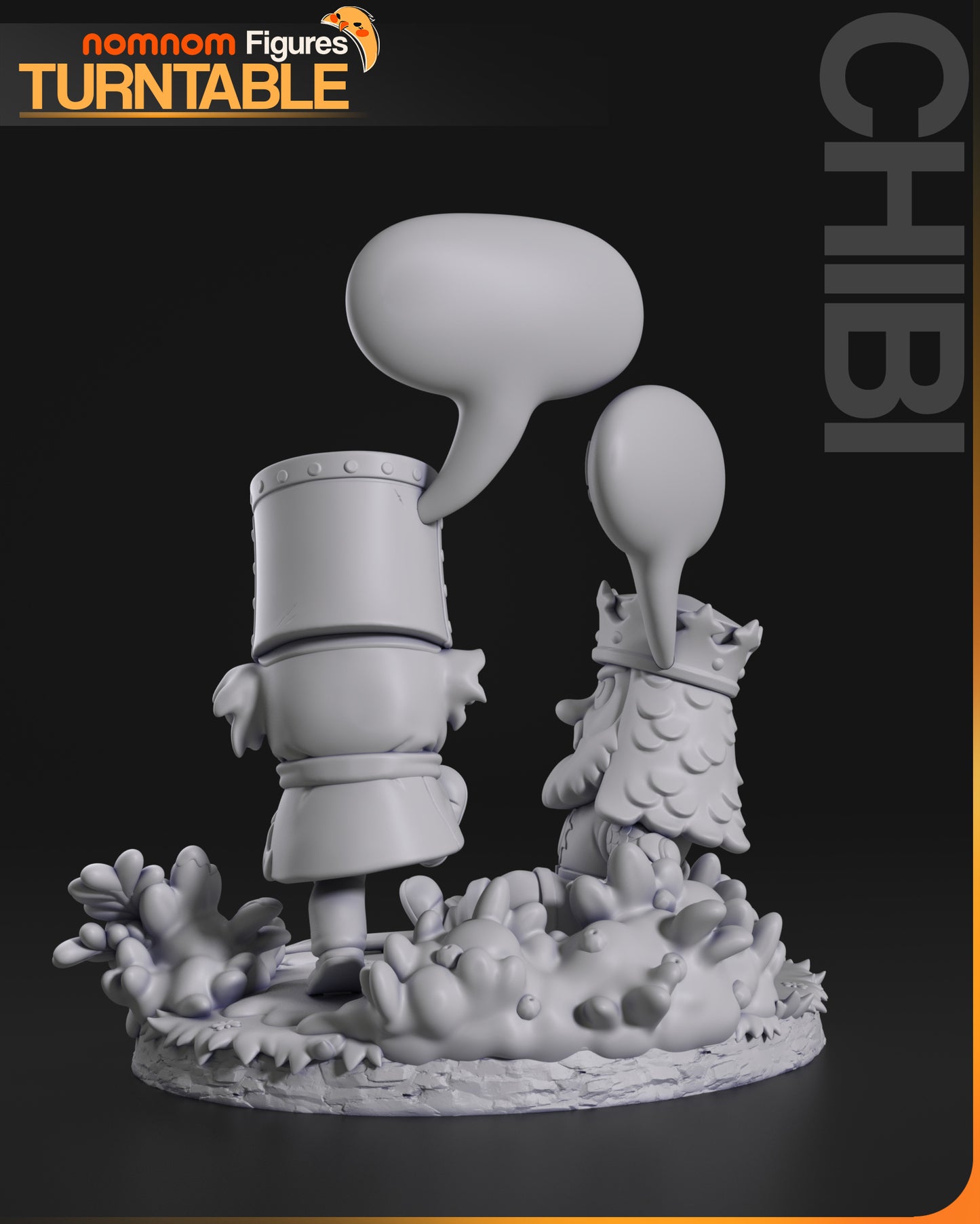 Chibi The Black Night - Unassembled and Unpainted Garage Kit - Model Designed by NomNom Figures