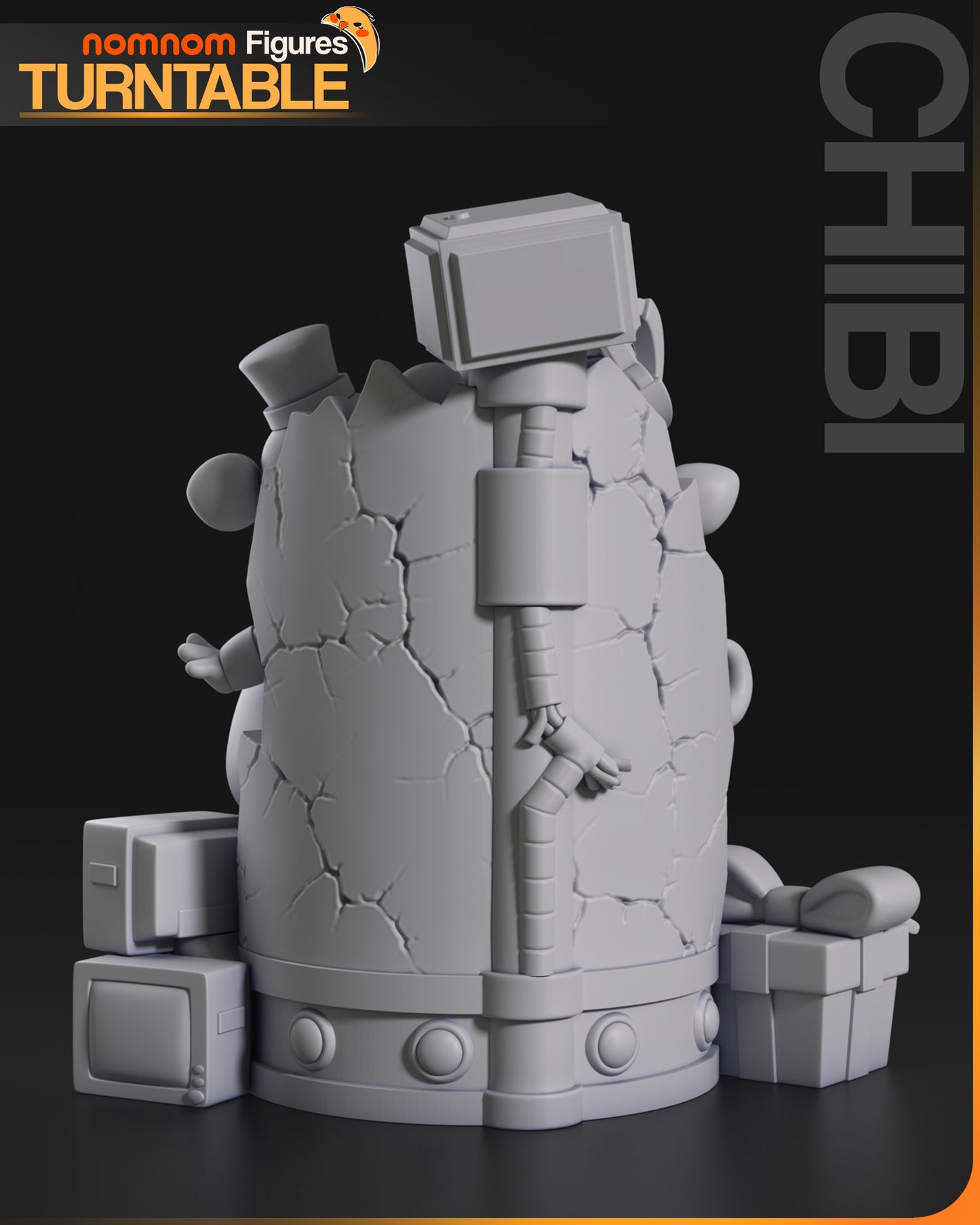 Five Nights At Freddy's - Unassembled and Unpainted Garage Kit - Model Designed by Nomnom Figures