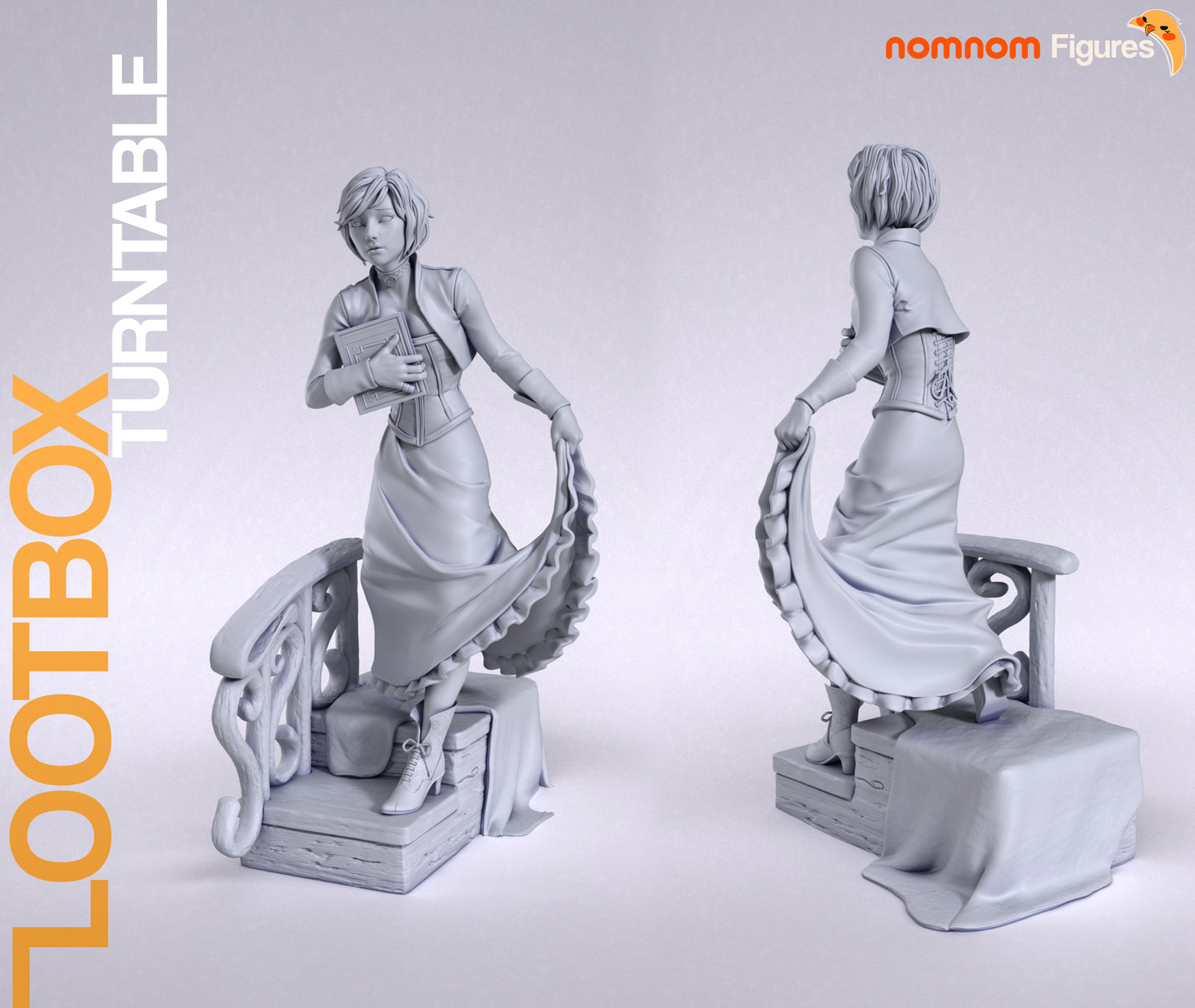 Elizabeth - Unassembled and Unpainted Garage Kit - Model Designed by NomNom Figures